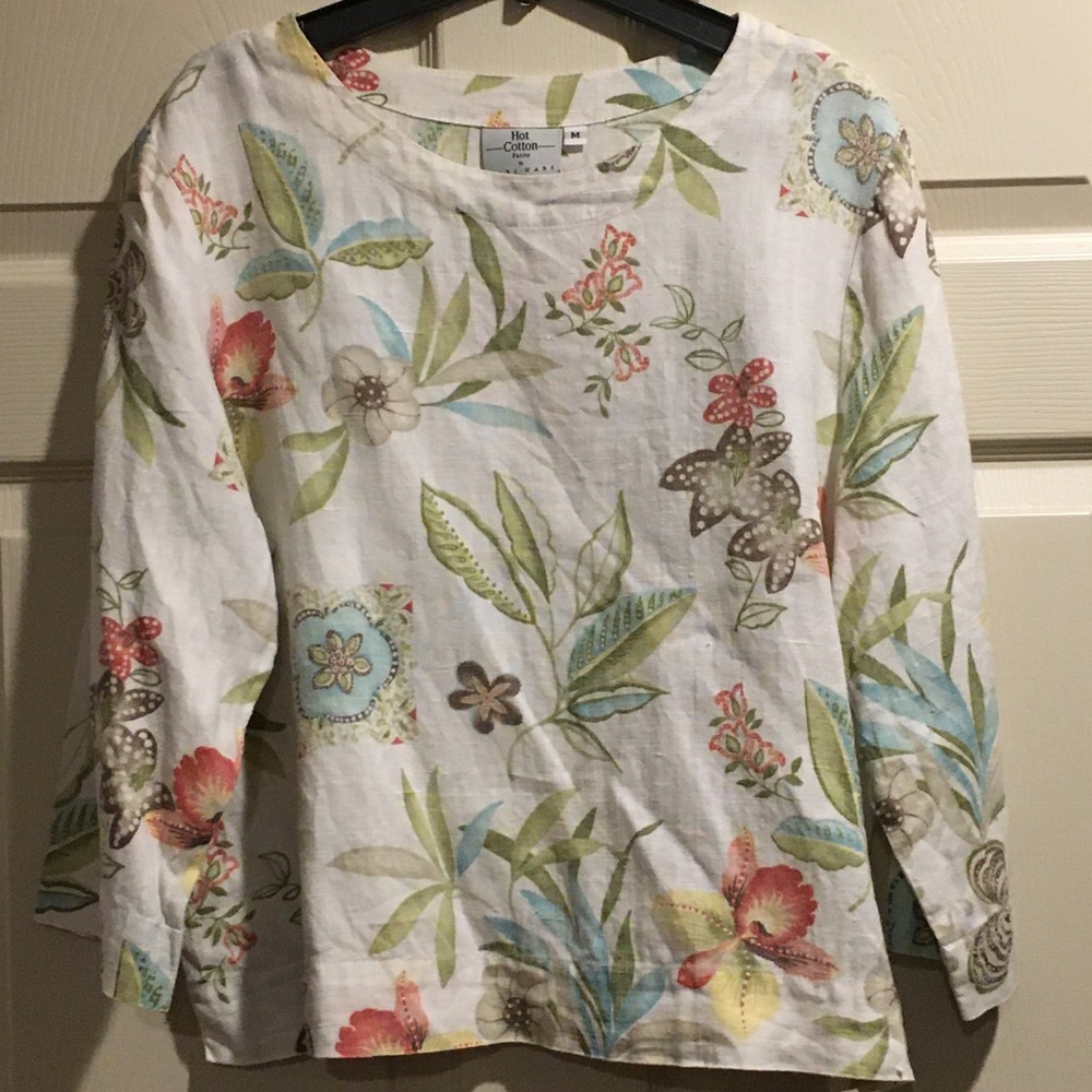 2 for $9 - Hot Cotton 100% linen top